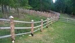 recinzione di legno